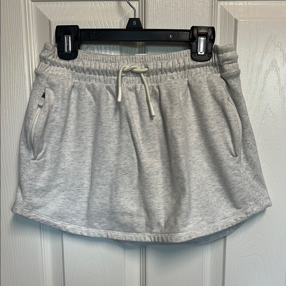 Athleta Girl Gray Drawstring Skirt